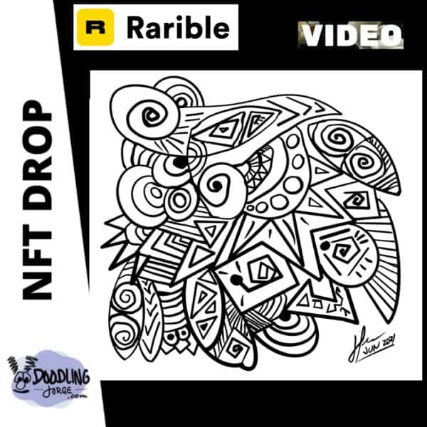 Abstract Doodle Creation Video