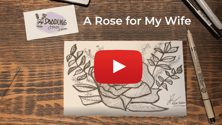 New Video: Lets Draw a Rose for My Wife